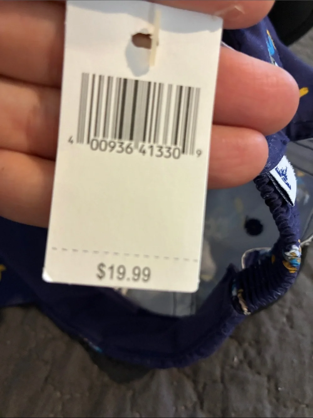 Disney Navy Blue Mickey Ear Cap with Yellow & Black Accents